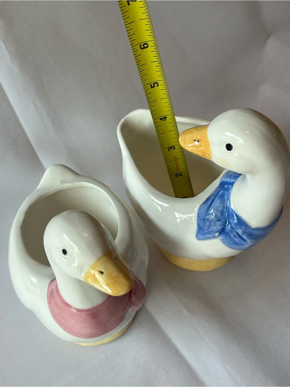 Vintage Ceramic Duck/Goose Creamer and Sugar Set By TSNY